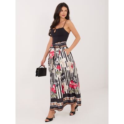 Factory Price Čierno-Červená Maxi Sukňa S Vreckami Čierna One Size Factory Price Čierno-Červená Maxi Sukňa S Vreckami Čierna One Size