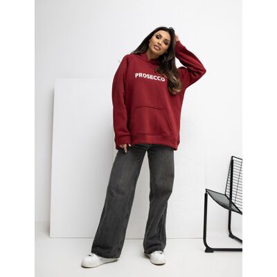 RUE PARIS Sweatshirt-Rv-Bl-A1034.26-Burgundy Šedá One Size RUE PARIS Sweatshirt-Rv-Bl-A1034.26-Burgundy Šedá One Size
