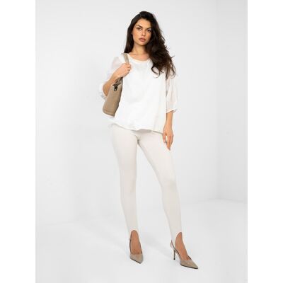 Italy Moda Biela Blúzka S Krátkym Rukávom Biela One Size Italy Moda Biela Blúzka S Krátkym Rukávom Biela One Size
