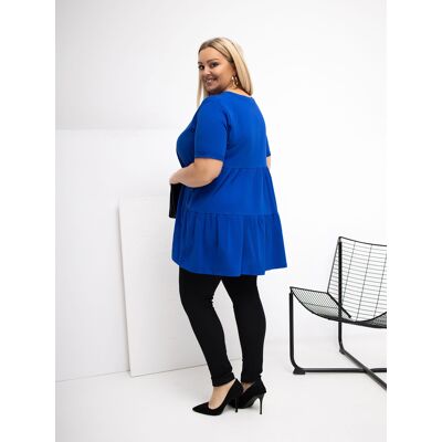 RELEVANCE Plus Size Modrá Blúzka Čierna One Size RELEVANCE Plus Size Modrá Blúzka Čierna One Size