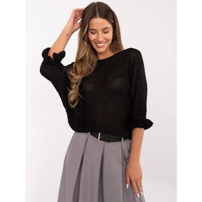 Italy Moda Sweater-Mi-Sw-2502.60-Black Čierna One Size Italy Moda Sweater-Mi-Sw-2502.60-Black Čierna One Size