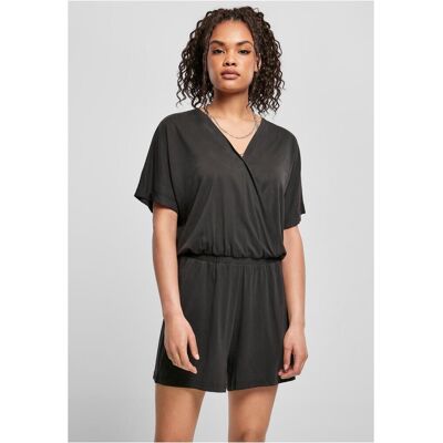 Urban Classics Women'S Short Modal Jumpsuit In Black Šedá Xs Urban Classics Women'S Short Modal Jumpsuit In Black Šedá Xs