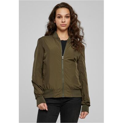 Urban Classics Dámska Ľahká Bomber Bunda - Tmavá Olivová Kaki Xxl Urban Classics Dámska Ľahká Bomber Bunda - Tmavá Olivová Kaki Xxl