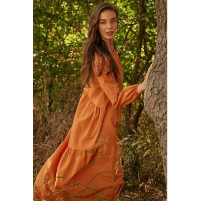 Dámske Šaty Trendyol Maxi Oranžová 34 Dámske Šaty Trendyol Maxi Oranžová 34