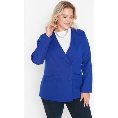 Dámske Sako Trendyol Detailed Modrá 46 Dámske Sako Trendyol Detailed Modrá 46