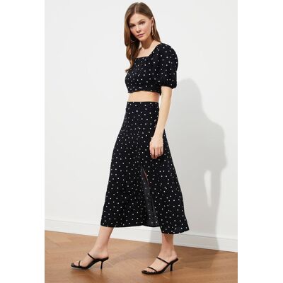 Dámsky Komplet Trendyol Polka Dot Printed Šedá 34 Dámsky Komplet Trendyol Polka Dot Printed Šedá 34