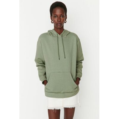 Dámska Mikina Trendyol Oversize Tyrkysová Xs Dámska Mikina Trendyol Oversize Tyrkysová Xs