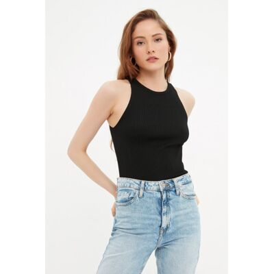 Dámsky Top Trendyol Knitwear Čierna M Dámsky Top Trendyol Knitwear Čierna M