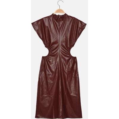 Trendyol Claret Red Cut Detailné Šaty So Stojačikom Hnedá 42 Trendyol Claret Red Cut Detailné Šaty So Stojačikom Hnedá 42