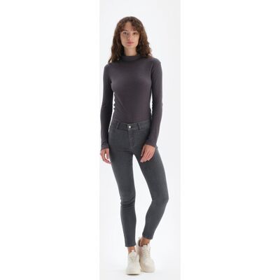 Dagi Anthracite Džínsové Push-Up Legíny Šedá L Dagi Anthracite Džínsové Push-Up Legíny Šedá L