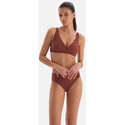 Dagi Hnedý Trojuholník Široký V Drôtený Prameň Bikiny Top Tmavočervená 38 Dagi Hnedý Trojuholník Široký V Drôtený Prameň Bikiny Top Tmavočervená 38
