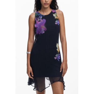 DESIGUAL Kvetinové Vzorované Šaty Xs DESIGUAL Kvetinové Vzorované Šaty Xs