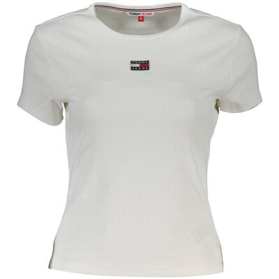 Biele Tričko S Krátkym Rukávom Tommy Hilfiger Biela Xs Biele Tričko S Krátkym Rukávom Tommy Hilfiger Biela Xs