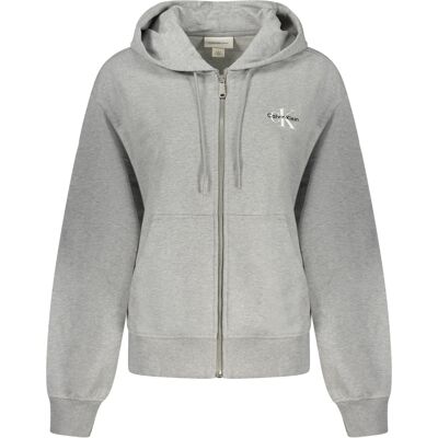 Calvin Klein Women'S Zipped Sweatshirt Grey Šedá Xl Calvin Klein Women'S Zipped Sweatshirt Grey Šedá Xl