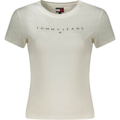 Dámske Tričko Tommy Hilfiger S Krátkym Rukávom Krémová Xs Dámske Tričko Tommy Hilfiger S Krátkym Rukávom Krémová Xs