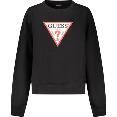 Guess Jeans Sweatshirt Without Zip Women Black Čierna Xl Guess Jeans Sweatshirt Without Zip Women Black Čierna Xl