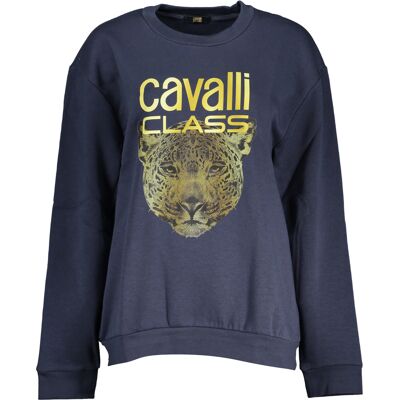 Cavalli Class Dámska Mikina Bez Zipsu Modrá Modrá M Cavalli Class Dámska Mikina Bez Zipsu Modrá Modrá M