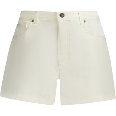 GUESS JEANS Dámske Biele Rifľové Kraťasy Guess Krémová 27 GUESS JEANS Dámske Biele Rifľové Kraťasy Guess Krémová 27