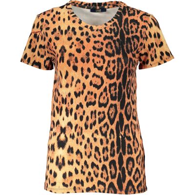 Cavalli Class Dámske Tričko S Leopardím Vzorom Čierna M Cavalli Class Dámske Tričko S Leopardím Vzorom Čierna M