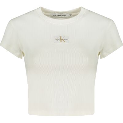 Biele Dámske Crop Tričko Calvin Klein Biela Xl Biele Dámske Crop Tričko Calvin Klein Biela Xl