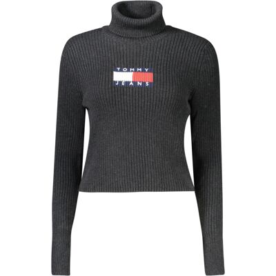 Dámsky Rolákový Sveter Tommy Hilfiger Čierna L Dámsky Rolákový Sveter Tommy Hilfiger Čierna L