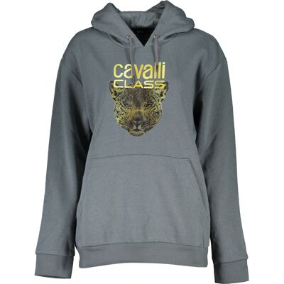 Cavalli Class Dámska Sivá Mikina Bez Zipsu Šedá Xl Cavalli Class Dámska Sivá Mikina Bez Zipsu Šedá Xl