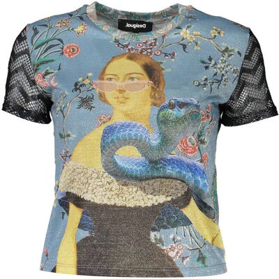Desigual Tričko S Krátkym Rukávom Čierna L Desigual Tričko S Krátkym Rukávom Čierna L