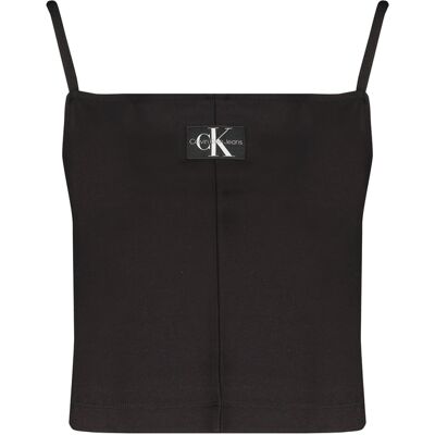 Čierny Dámsky Top Calvin Klein Čierna L Čierny Dámsky Top Calvin Klein Čierna L