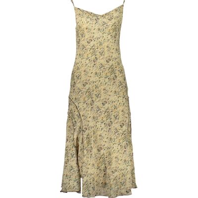 Desigual Dlhé Šaty Béžové S Desigual Dlhé Šaty Béžové S