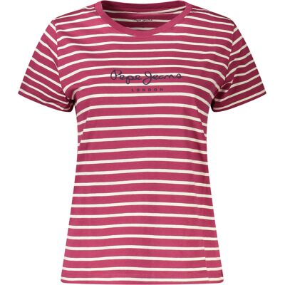 Dámske Pruhované Tričko Pepe Jeans Biela Xs Dámske Pruhované Tričko Pepe Jeans Biela Xs
