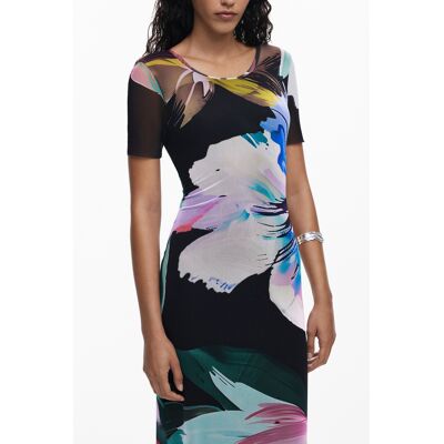 DESIGUAL Kvetinové Maxi Šaty Xs DESIGUAL Kvetinové Maxi Šaty Xs
