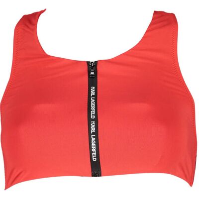 KARL LAGERFELD BEACHWEAR Červený Plavkový Top Karl Lagerfeld Červená Xs KARL LAGERFELD BEACHWEAR Červený Plavkový Top Karl Lagerfeld Červená Xs