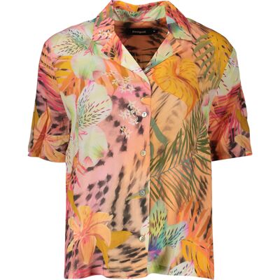 Desigual Oranžová Blúzka Oranžová Xs Desigual Oranžová Blúzka Oranžová Xs