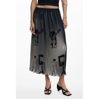 DESIGUAL Plisovaná Maxi Sukňa Xs DESIGUAL Plisovaná Maxi Sukňa Xs