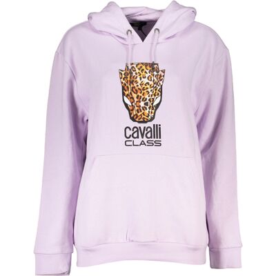 Fialová Mikina Cavalli Class S Kapucňou Fialová Xl Fialová Mikina Cavalli Class S Kapucňou Fialová Xl