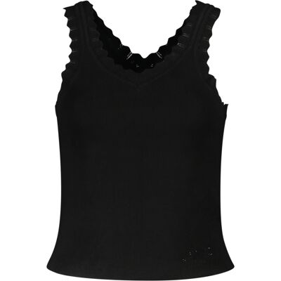 Dámsky Čierny Top Guess Jeans Čierna S Dámsky Čierny Top Guess Jeans Čierna S