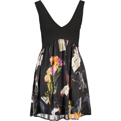 Čierne Mini Šaty Desigual Xs Čierne Mini Šaty Desigual Xs