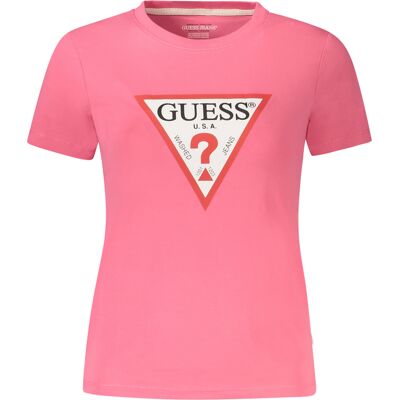 GUESS JEANS Dámske Tričko Guess S Krátkym Rukávom Fuchsiová S GUESS JEANS Dámske Tričko Guess S Krátkym Rukávom Fuchsiová S