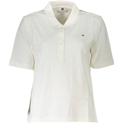 Biele Dámske Polo Tričko Tommy Hilfiger Biela Xs Biele Dámske Polo Tričko Tommy Hilfiger Biela Xs