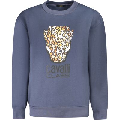 Cavalli Class Modrá Mikina Modrá M Cavalli Class Modrá Mikina Modrá M