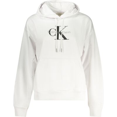 Biela Mikina S Kapucňou Calvin Klein M Biela Mikina S Kapucňou Calvin Klein M