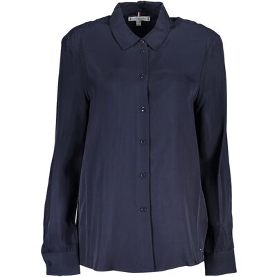 Dámska Blúzka Tommy Hilfiger S Dlhým Rukávom Modrá 34 Dámska Blúzka Tommy Hilfiger S Dlhým Rukávom Modrá 34