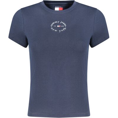 Tommy Hilfiger Dámske Tričko S Krátkym Rukávom, Modré Modrá Xl Tommy Hilfiger Dámske Tričko S Krátkym Rukávom, Modré Modrá Xl