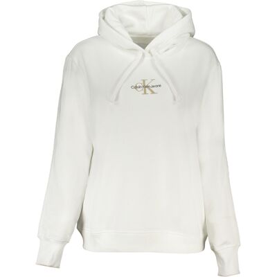 Calvin Klein Women'S Monologo Regular Hoodie Sweatshirt-White Biela L Calvin Klein Women'S Monologo Regular Hoodie Sweatshirt-White Biela L