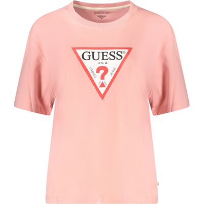 GUESS JEANS Dámske Tričko Guess S Krátkym Rukávom Ružová Xs GUESS JEANS Dámske Tričko Guess S Krátkym Rukávom Ružová Xs