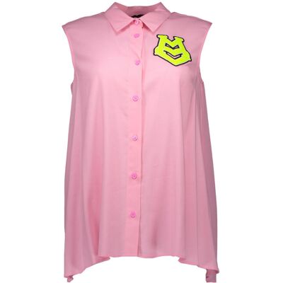 Ružová Košeľa Bez Rukávov Love Moschino Ružová 40 Ružová Košeľa Bez Rukávov Love Moschino Ružová 40
