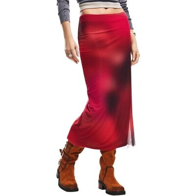 Desigual Farebná Maxi Sukňa Šedá L Desigual Farebná Maxi Sukňa Šedá L