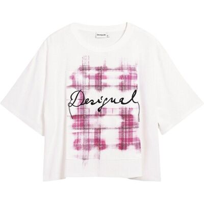 Desigual Dámske Tričko S Potlačou Biela Xs Desigual Dámske Tričko S Potlačou Biela Xs