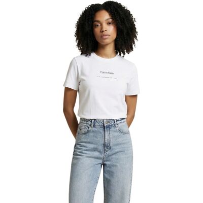 Calvin Klein Jeans - Dámske Tričko Biela M Calvin Klein Jeans - Dámske Tričko Biela M