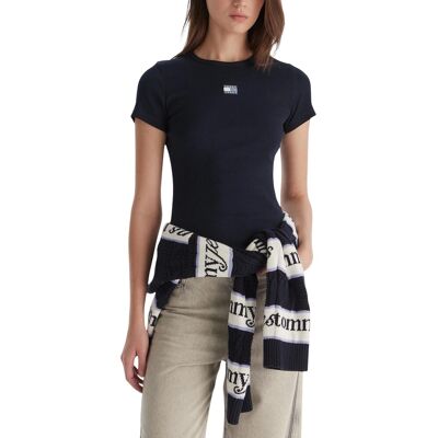Tommy Hilfiger Jeans Tommy Hilfiger Dámske Tričko Modrá M Tommy Hilfiger Jeans Tommy Hilfiger Dámske Tričko Modrá M